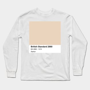 Zephyr Pastel Pink British Standard 1015 Colour Swatch Long Sleeve T-Shirt